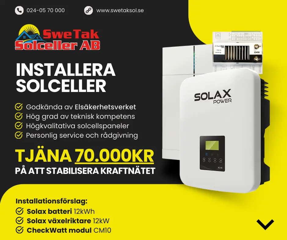 Tidigare annons för SweTakSol